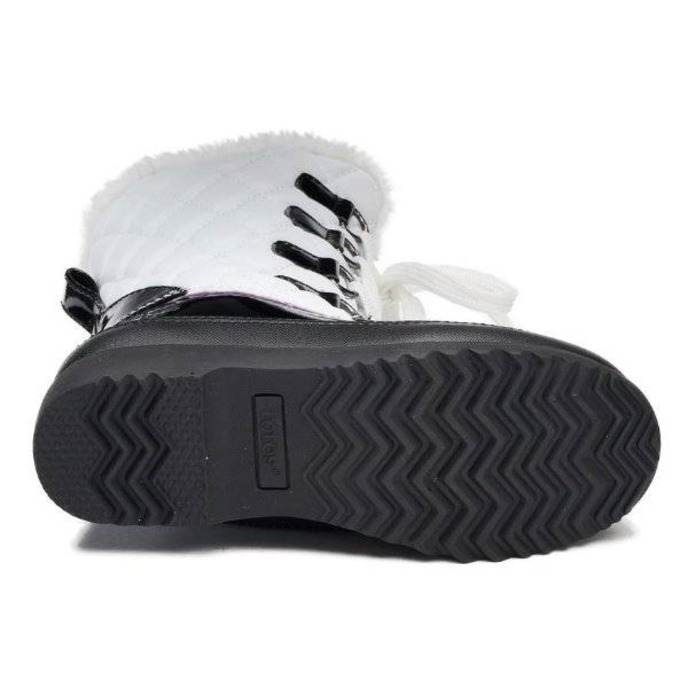 Girls Totes White Quilted Winter Snow Boots-sz 12 - Picture 5 of 5